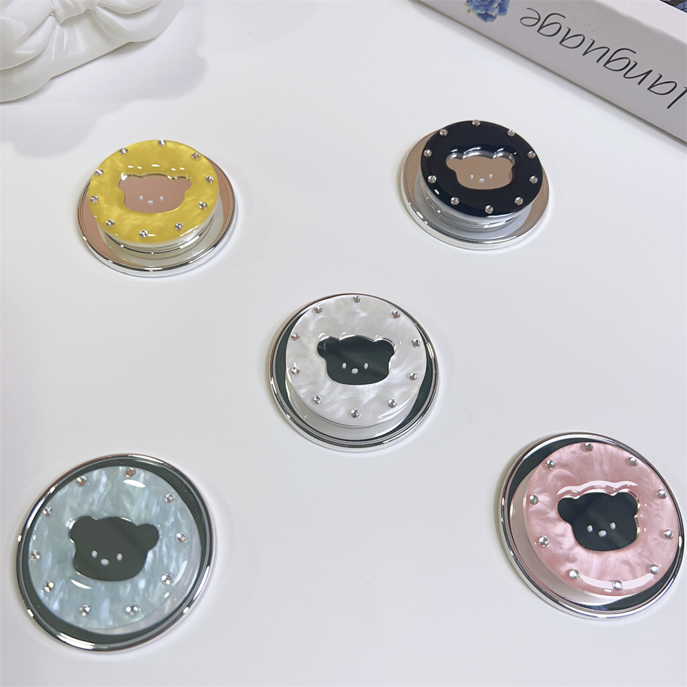 Pop Socket Grip - Bear Mirror Magnetic Mobile Phone Stand