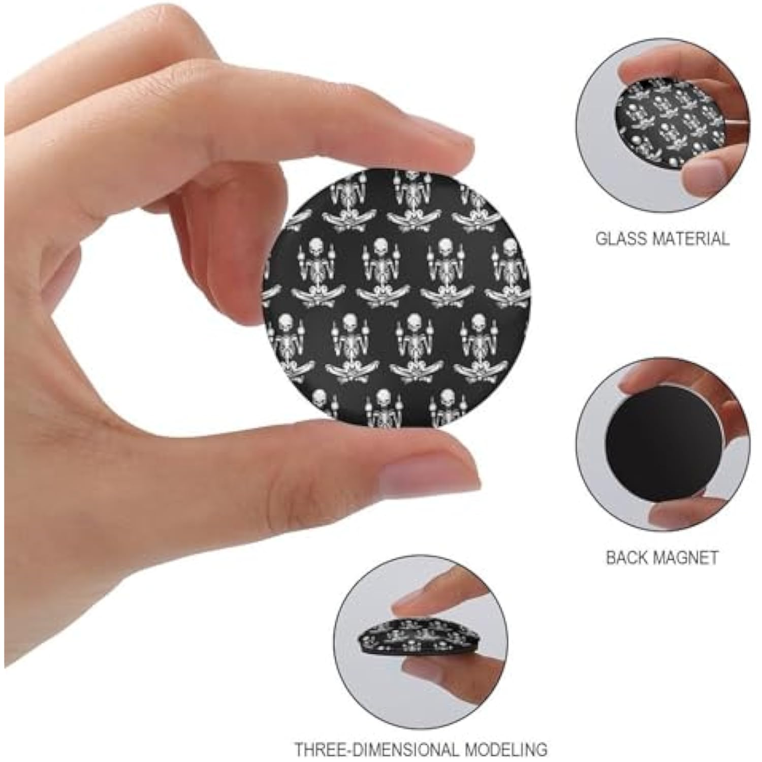 Meditation Skeleton Middle Fin - Pop Socket Grip recension och pris