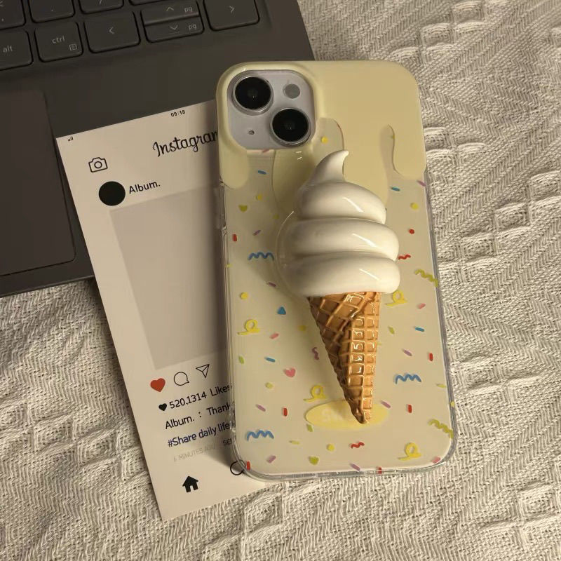 3D ice cream Airbag folding br - Pop Socket Grip recension och pris