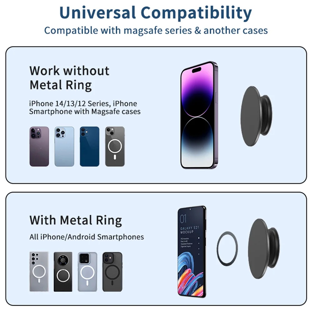 Magnetic Folding Mobile Phone  - Pop Socket Grip recension och pris