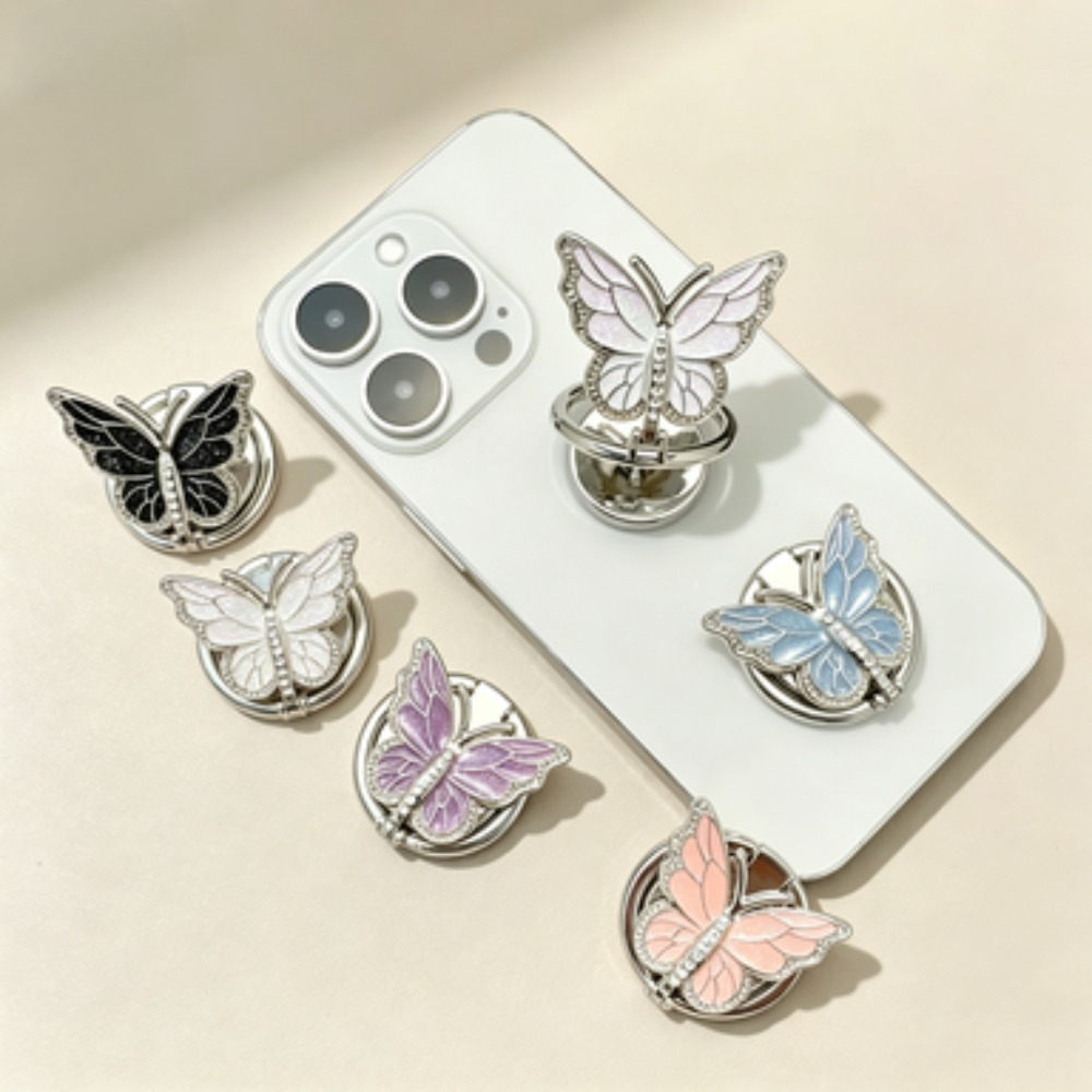 Glitter Butterfly Phone Ring G - Pop Socket Grip recension och pris