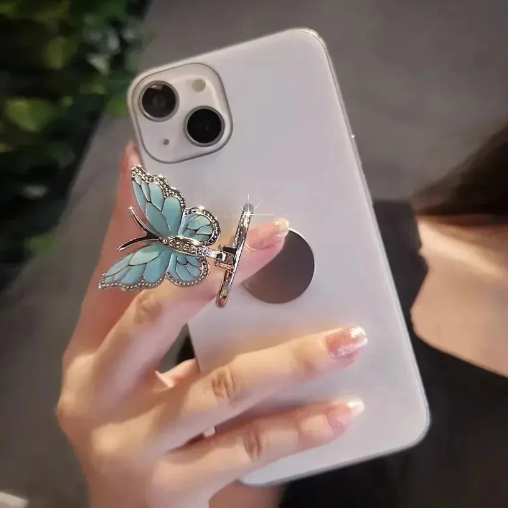 Glitter Butterfly Phone Ring G - Pop Socket Grip recension och pris