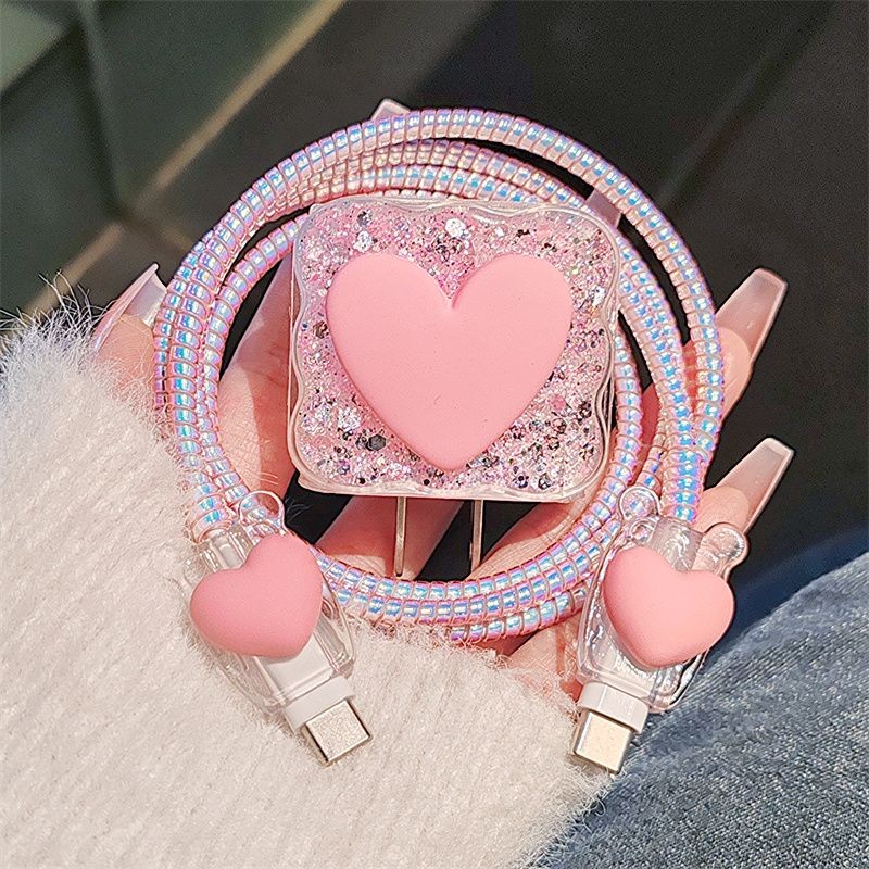 High Quality Pink Heart Charge - Phone Accessories Unique recension och pris