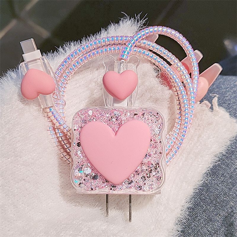 High Quality Pink Heart Charge - Phone Accessories Unique recension och pris