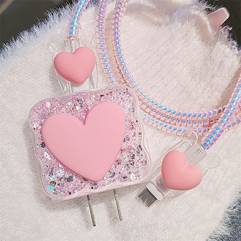 High Quality Pink Heart Charge - Phone Accessories Unique recension och pris