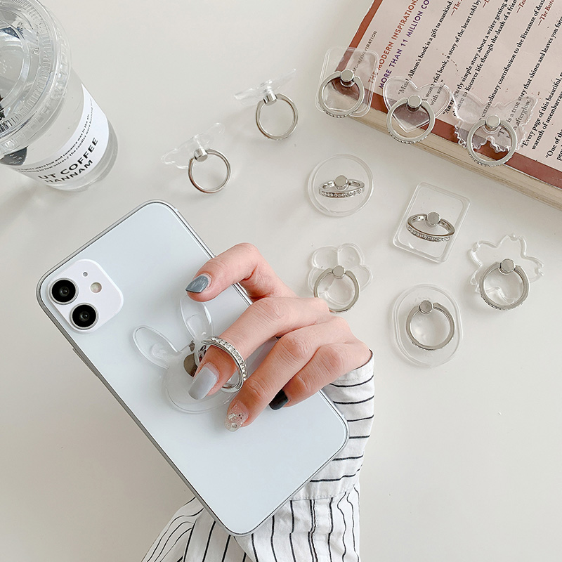 Transparent Finger Ring Holder - Pop Socket Grip recension och pris