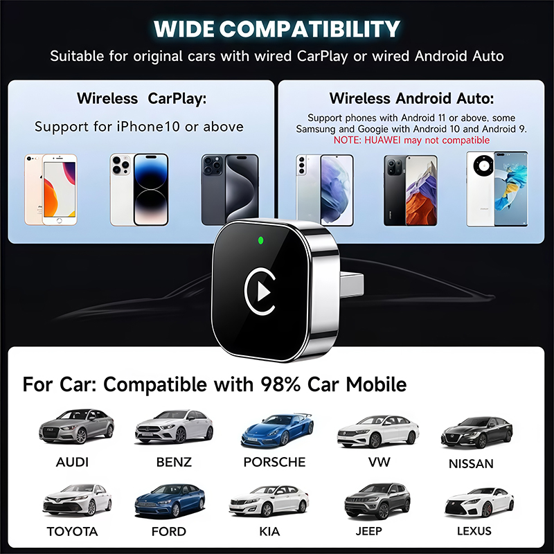 2-in-1 Wireless CarPlay Adapte - Phone Accessories Unique recension och pris