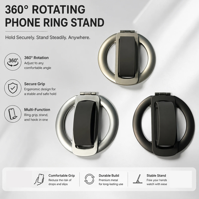 360° Rotation Magnetic Phone R - Pop Socket Grip recension och pris