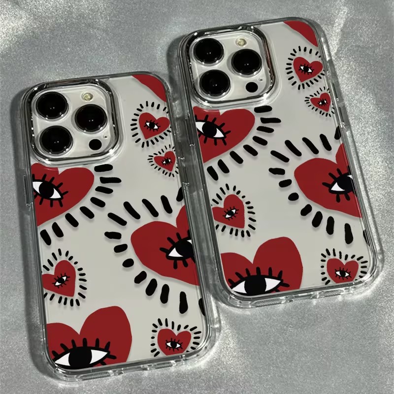 Unique Red Heart Eye Frame Sof - Phone Accessories Unique recension och pris