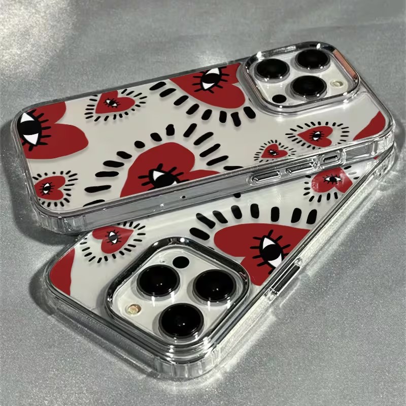 Unique Red Heart Eye Frame Sof - Phone Accessories Unique recension och pris