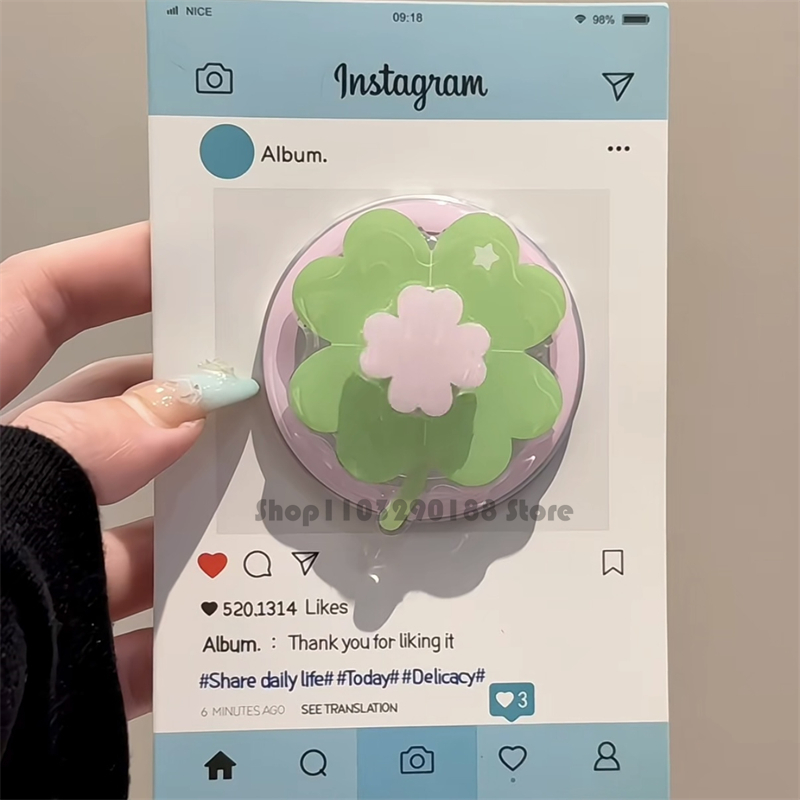 Korean Cute Rotate Lucky Clove - Pop Socket Grip recension och pris