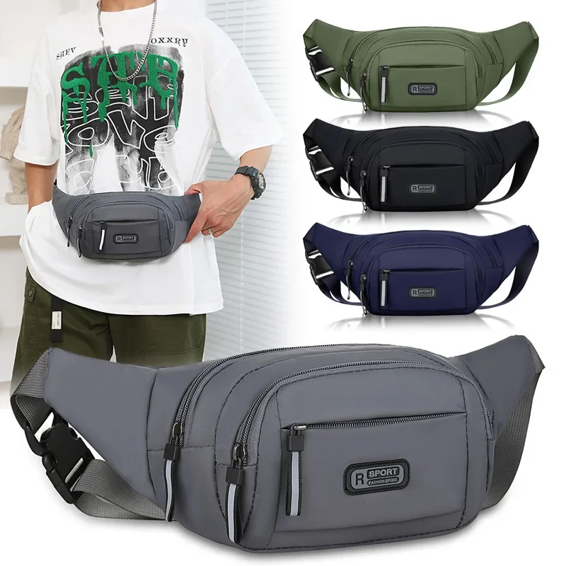 Men Canvas Fanny Waist Packs U - Phone Accessories For Running recension och pris