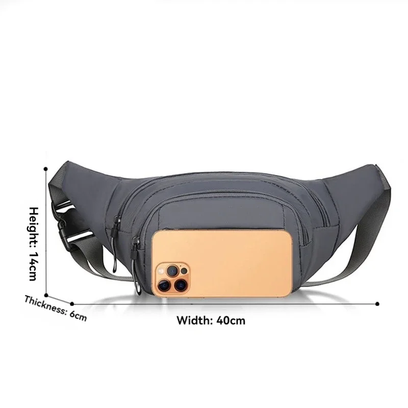 Men Canvas Fanny Waist Packs U - Phone Accessories For Running recension och pris