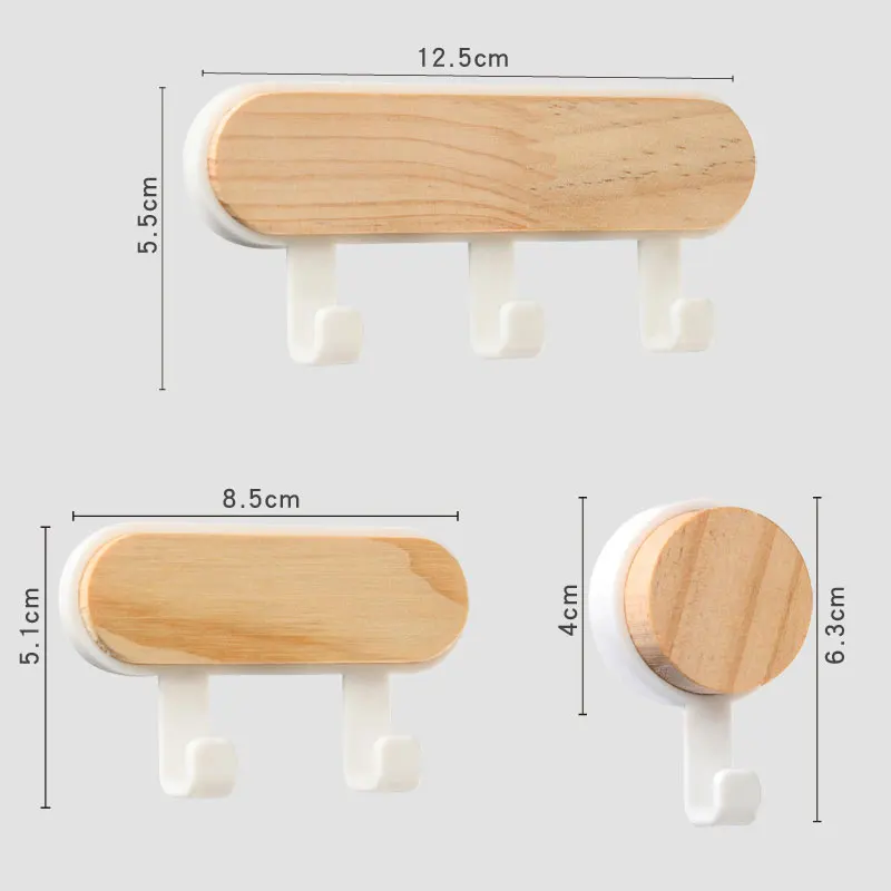 Wood Key Holder Hat Scarf Stor - Phone Accessories Hooks recension och pris