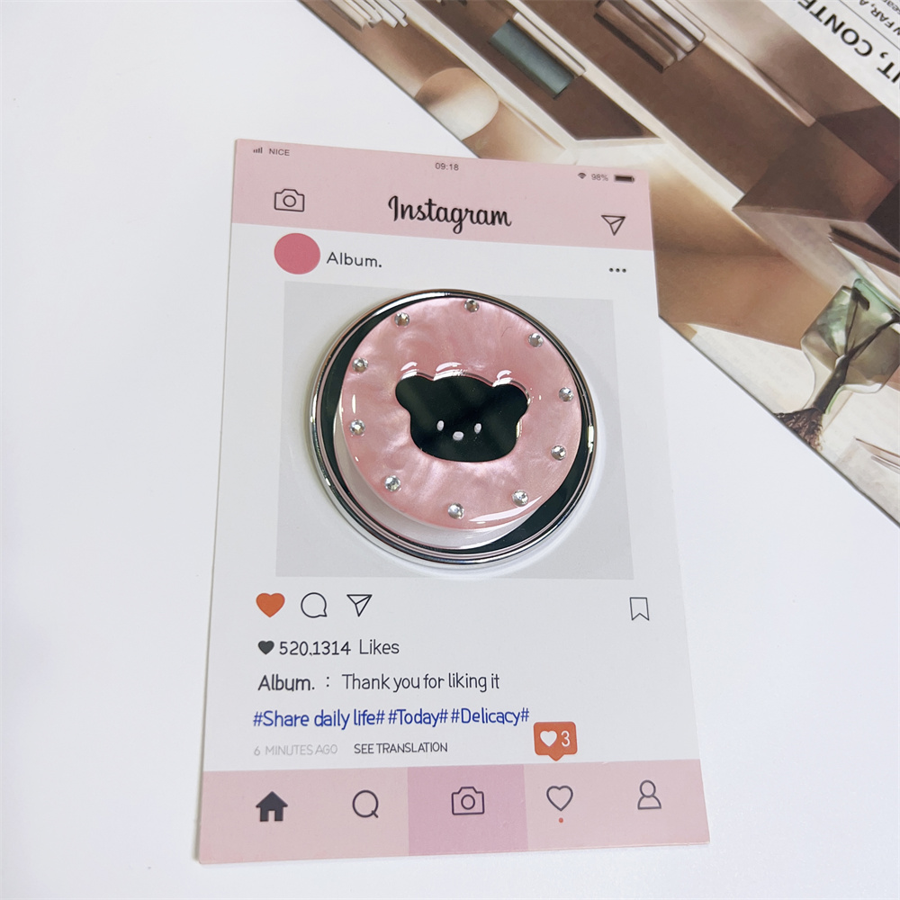 Bear Mirror Magnetic Mobile Ph - Pop Socket Grip recension och pris