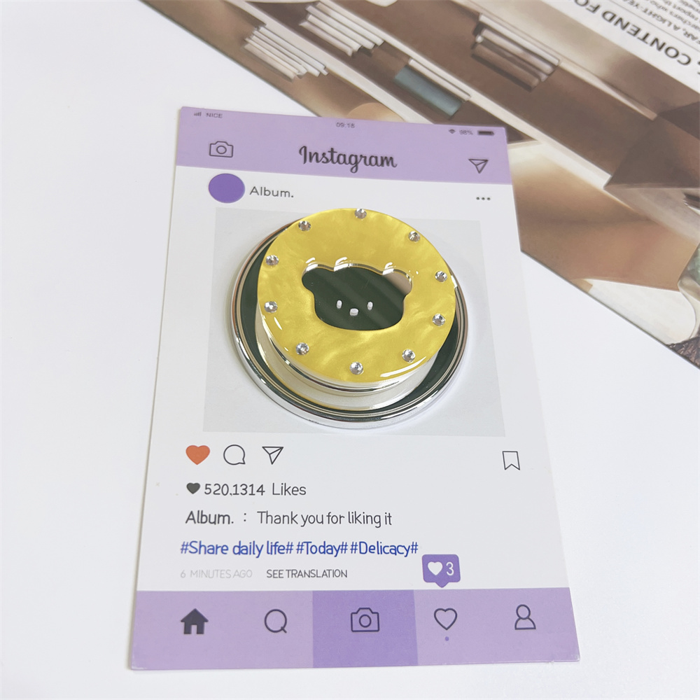 Bear Mirror Magnetic Mobile Ph - Pop Socket Grip recension och pris